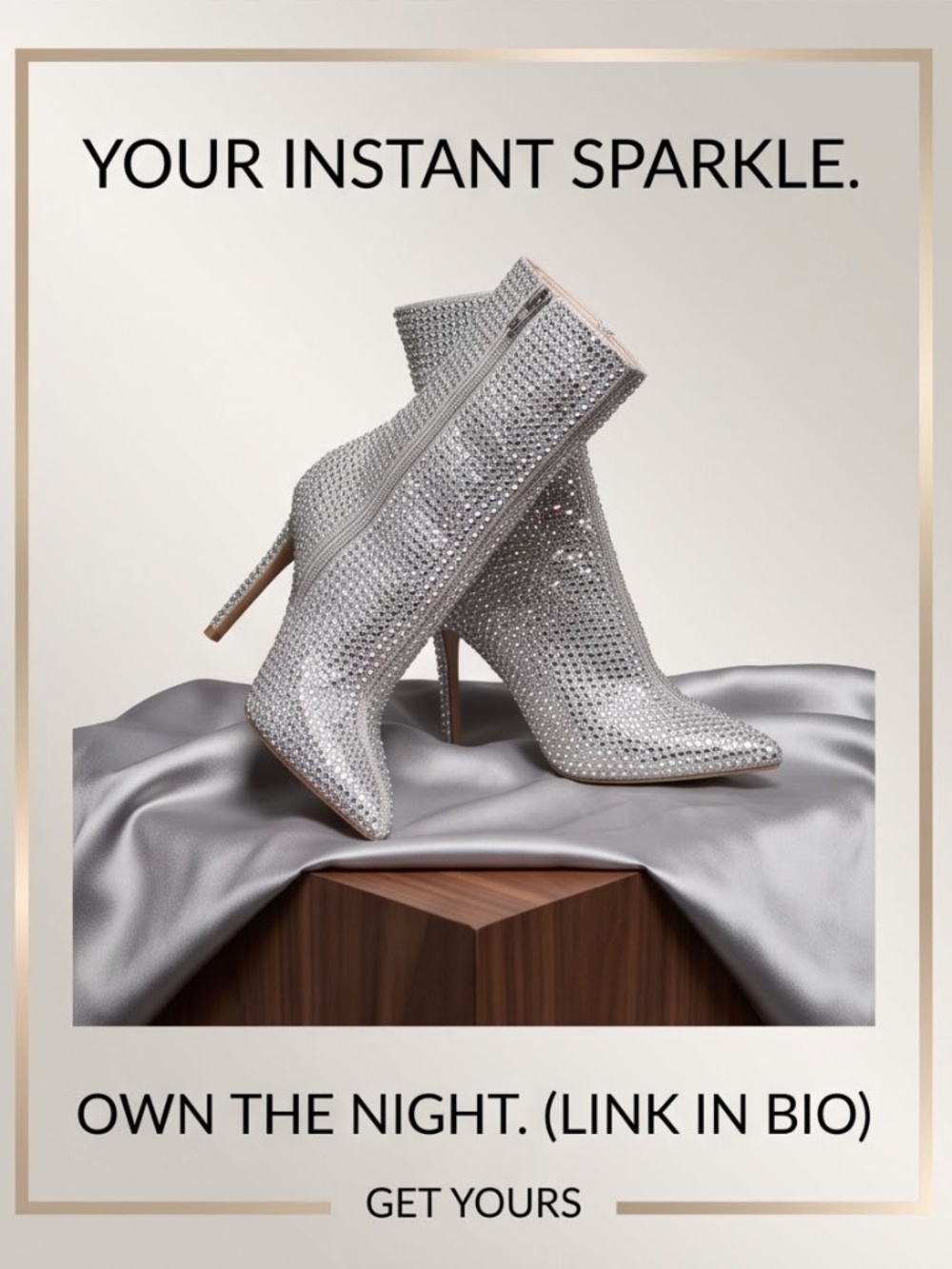 High Quality Dazzling rhinestone Covered Boots